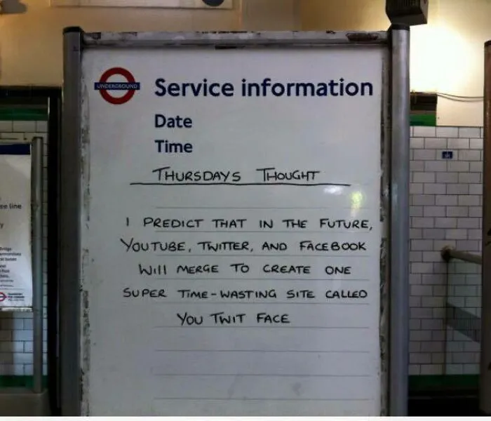 This British Facebook Page Is Sharing 40 Pictures That Prove 'Random' Is A Daily Thing On 'The Tube'