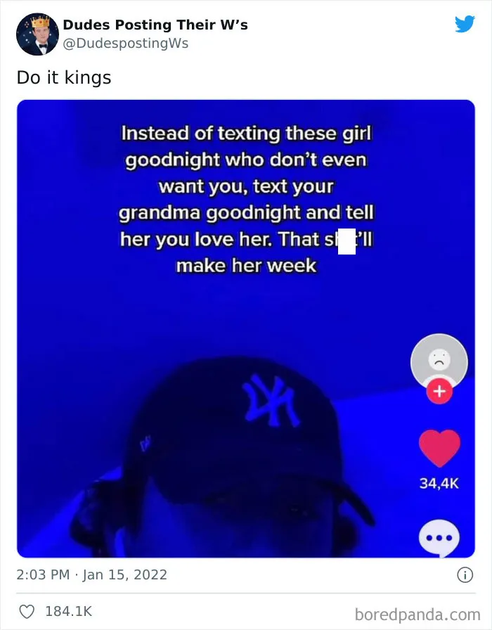 "Ironically Funny And Wholesome": 50 Of The Best Wins From Guys Posted On This Twitter Page (New Pics)