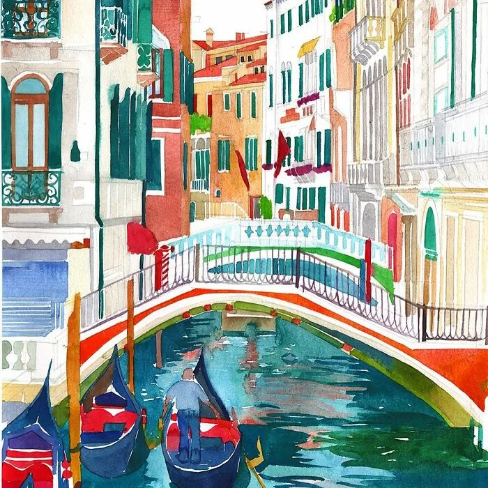 My 21 Watercolor Paintings Of Venice That Show The Beauty Of This City