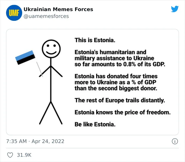 This Twitter Page Is Dedicated To Showing The Truth Of What Is Currently Happening In Ukraine With Memes And Here Are 40 Of The Best Ones