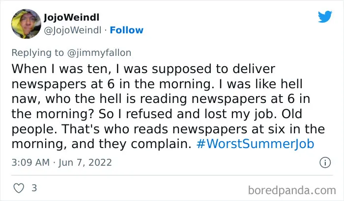 30 Of The Funniest Responses To Jimmy Fallon's #WorstSummerJob Challenge