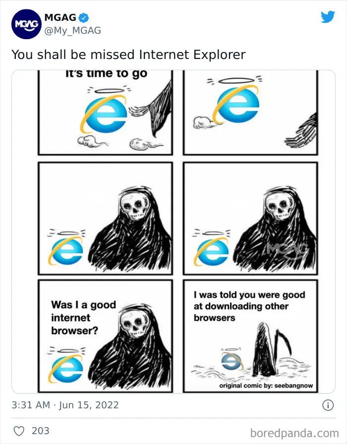 30 Of The Internet's Funniest Reactions To Internet Explorer's Shutdown
