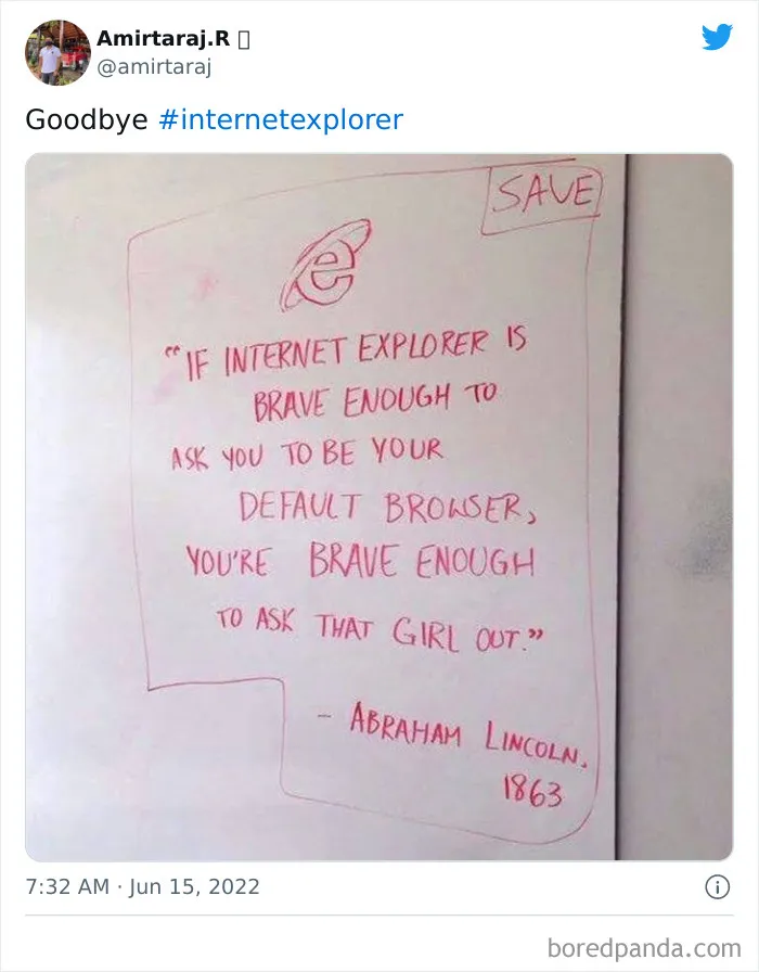 30 Of The Internet's Funniest Reactions To Internet Explorer's Shutdown