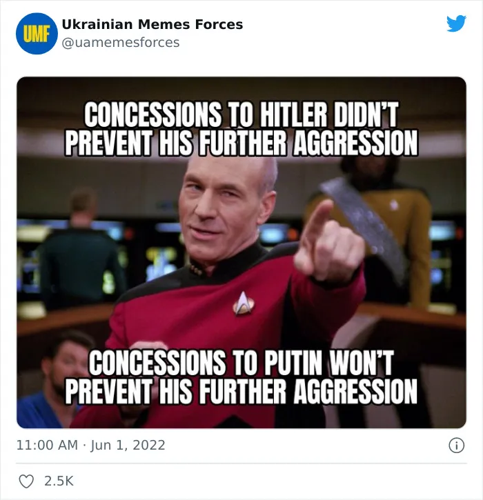 This Twitter Page Is Dedicated To Showing The Truth Of What Is Currently Happening In Ukraine With Memes And Here Are 40 Of The Best Ones