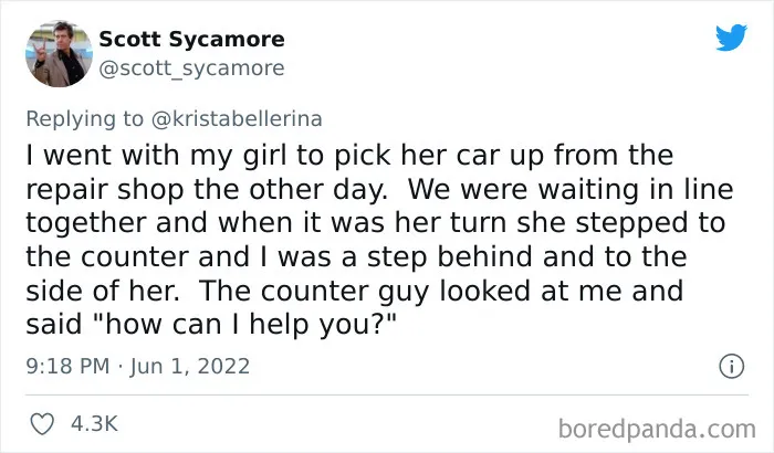 50 Times People Ignored Women Because There Was A Man Nearby