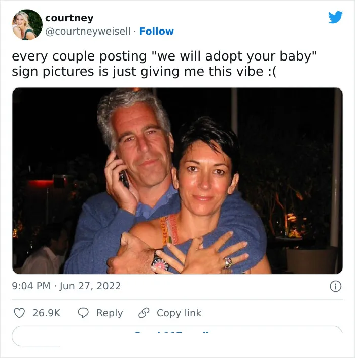 People Are Destroying Couple With "We Will Adopt Your Baby" Sign, And Here Are 30 Of The Best Posts