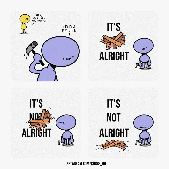 30 Relatable And Funny Comics About The Little Moments In Life, Mental Health Issues, And Other Situations Made By This Artist