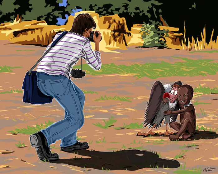 17 Realistic Illustrations By An Artist Who Had Been Forced To Leave His Homeland To Draw The True Situation