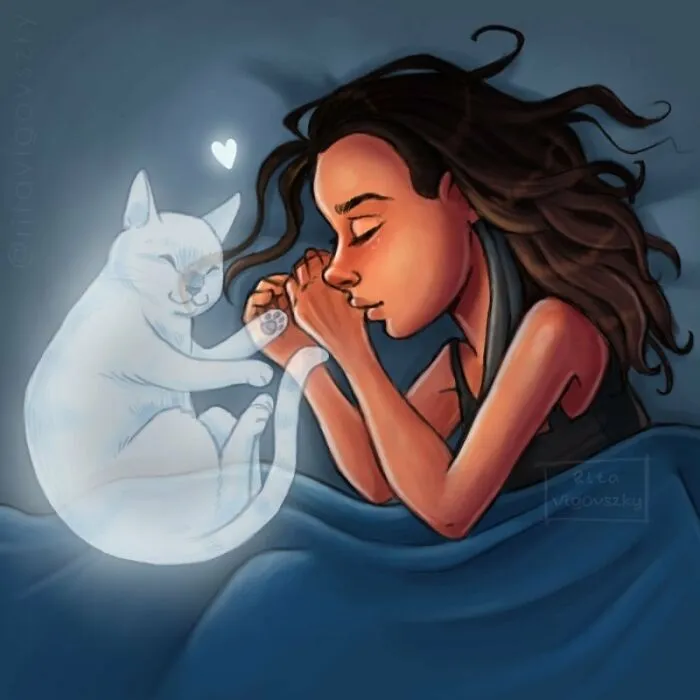 30 Ilustraciones que muestran cómo es tener un gato