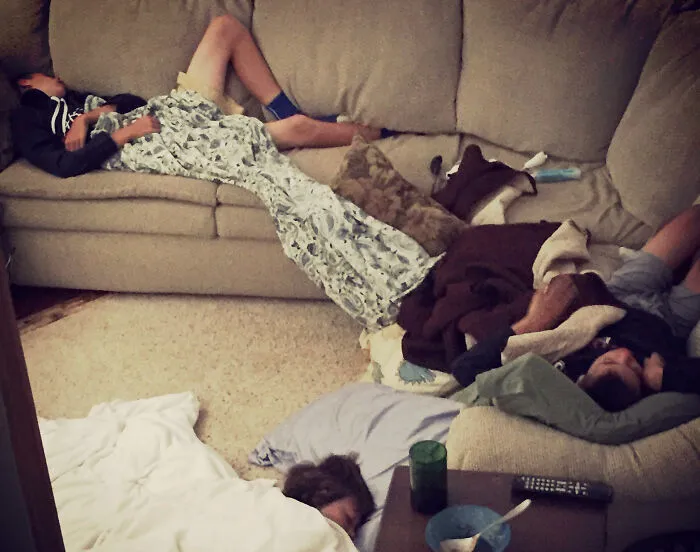 Friends Left The Party To Spend The Night At Other Kid's House