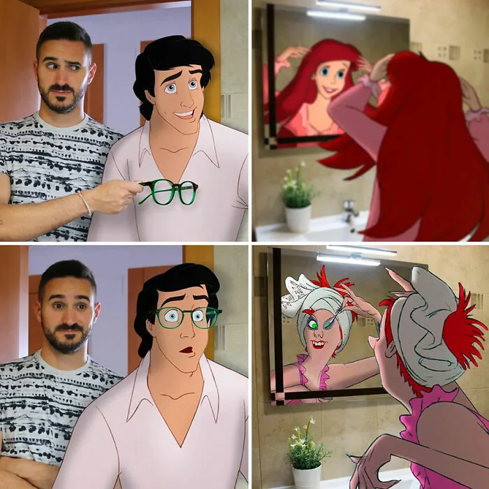 Este profesor sigue colocando personajes de Disney en su vida y los resultados son cautivadores (29 nuevas fotos)