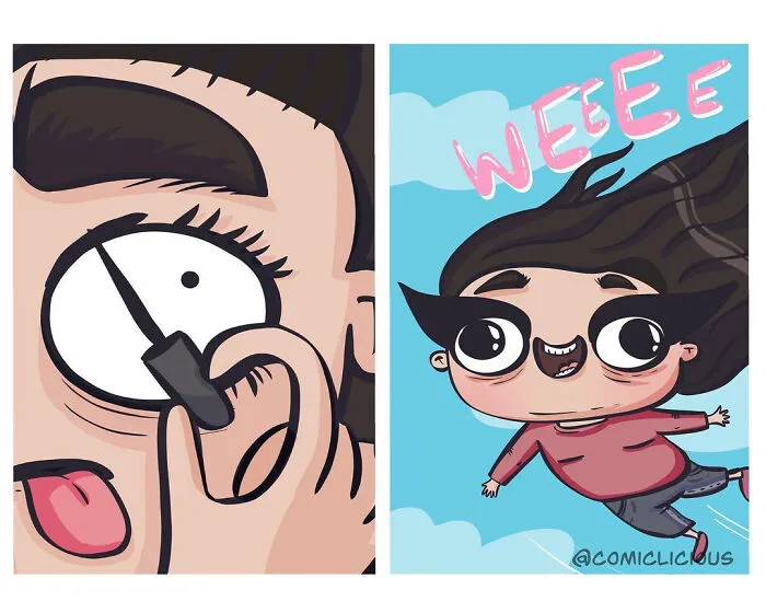 Esta artista muestra en 10 cómics cómo es su vida y sus dificultades diarias