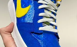 I Designed A Pair Of Nike Dunk Low’s From Recycled IKEA Bags @hudson_taylor_art