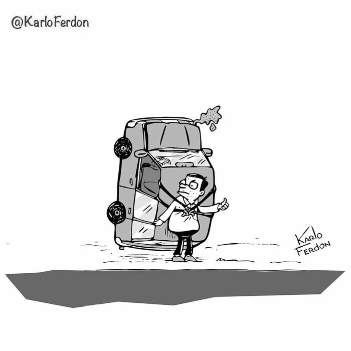 Este artista hace cómics humorísticos de una sola viñeta sin diálogo (30 nuevas imágenes)