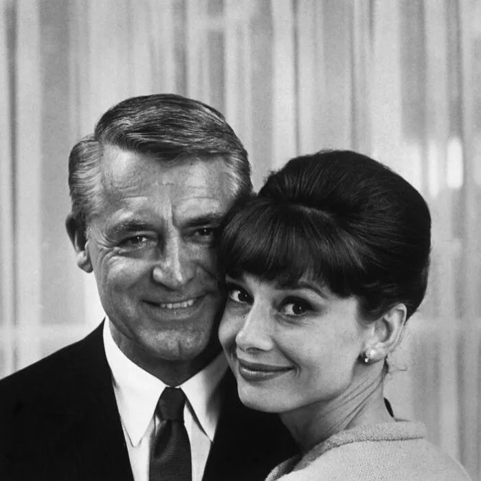 Cary Grant And Audrey Hepburn Photographed By Philippe Halsman For Charade, 1964