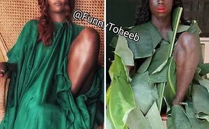 30 Hilarious Low-Cost Recreations Of Ridiculous Celebrity Outfits By Funny Toheeb (New Pics)