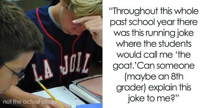 Math Teacher Cries Tears Of Joy After Finding Out The Reason Students Called Them The GOAT Is Because They Loved Them