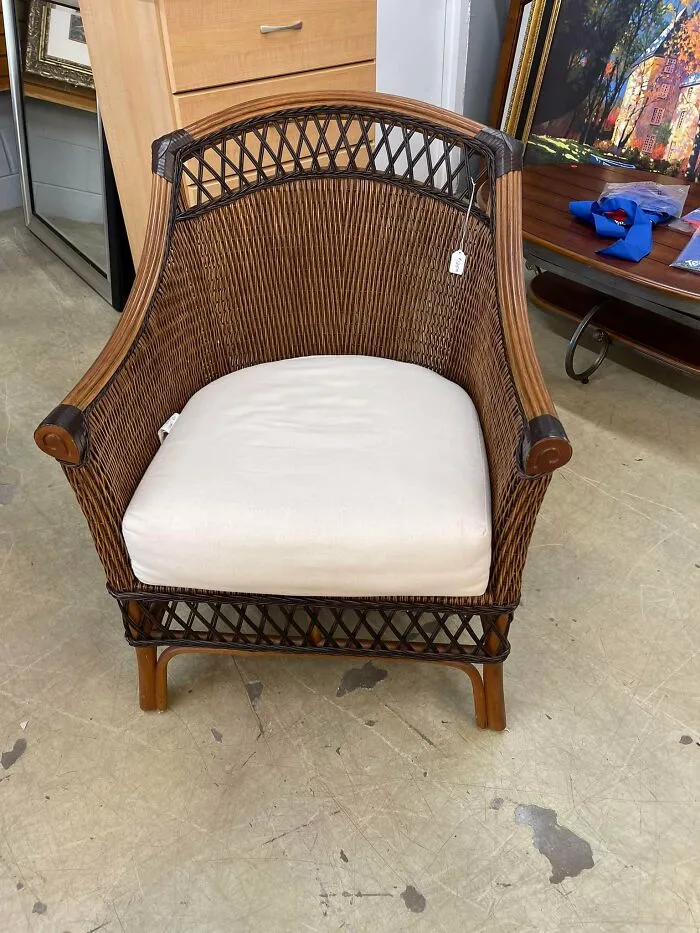 Saw This At A Habitat For Humanity The Other Day. I Sat In It. It’s Still Calling Me. My Husband Didn’t Like It But I Think It Can Sit On The Back Porch Until Winter. Found In Anderson, Sc.