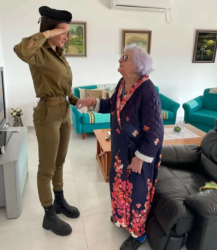 During The Memorial Day Siren, An Holocaust Survivor Is Being Honored By Her Granddaughter