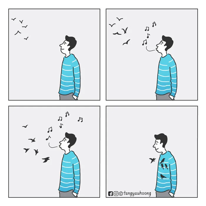 18 Comics With Weird And Unexpected Endings That I Created To Make People Laugh (New Pics)