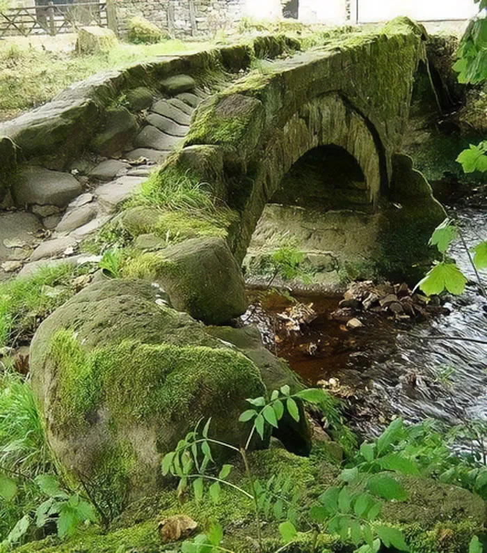 An 800 Year-Old Pack Horse Bridge, Lancashire, England