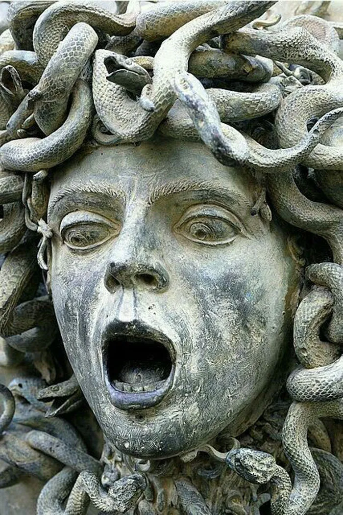 Medusa Sculpture (C. 2nd Century Ad) At Hadrian's Villa, Tivoli, Italy