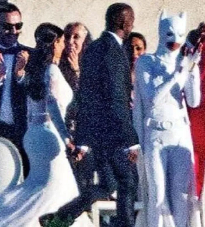 Well He Is Wearing White Head To Toe!