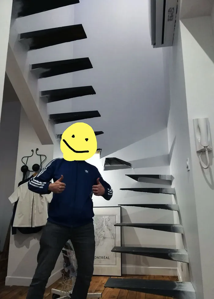 A Friend Of Mine, In The Picture, Designed And Built These Stairs. Beautiful, But Frightening When You're Going Down The Stairs