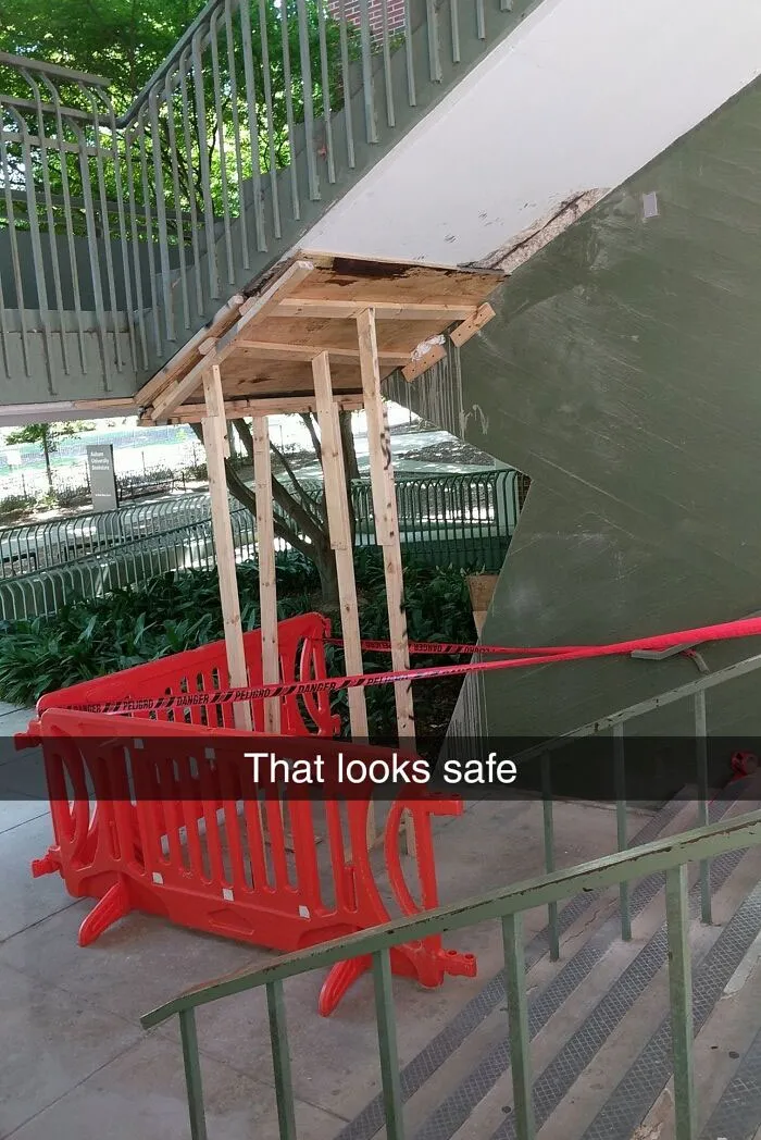 Found This On My College Campus. The Walkway/Stairs Above Are Still Open Too