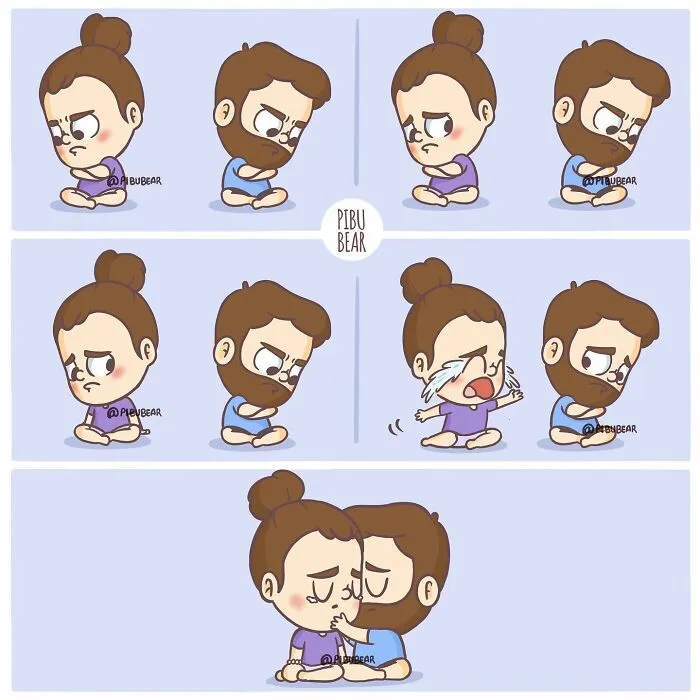 This Couple Illustrates Their Ups And Downs In Sweet And Relatable Comics (30 Pics)
