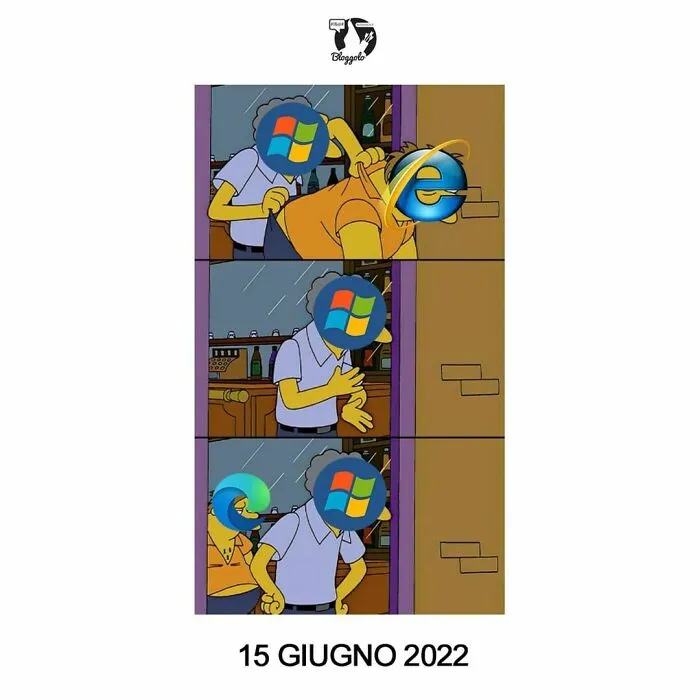 Una Storia A Metà Tra L'accanimento Terapeutico E La Reincarnazione.

#microsoft #internet #internetexplorer #web #edge #browser #browsers