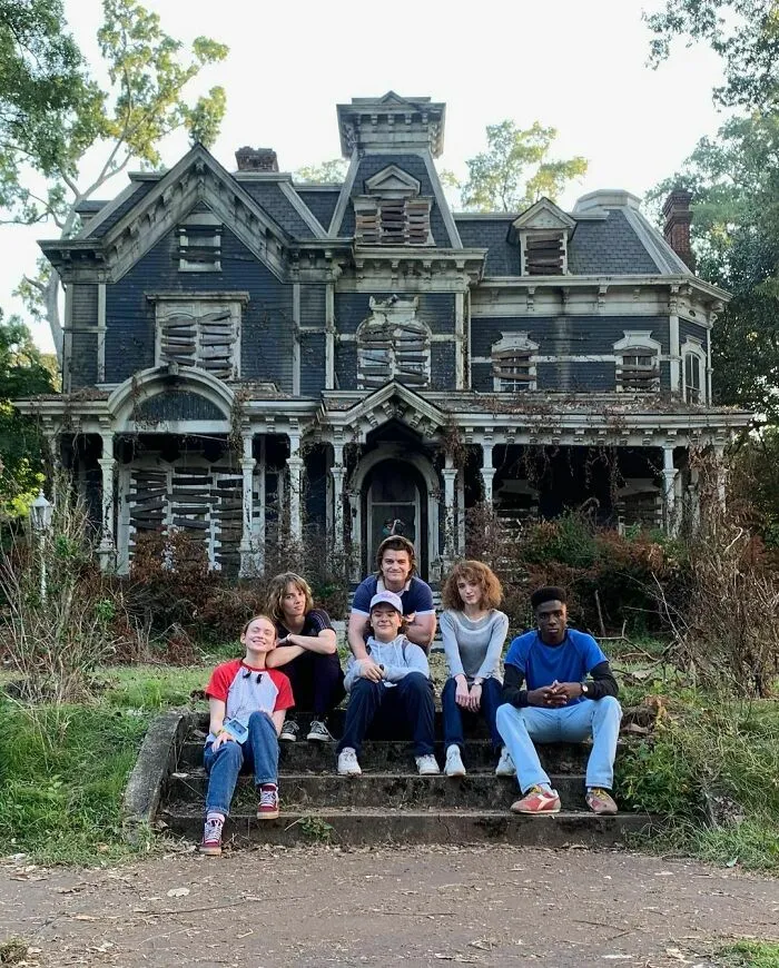 Here Are Some Of The Kids Outside The Very Scary Creel House