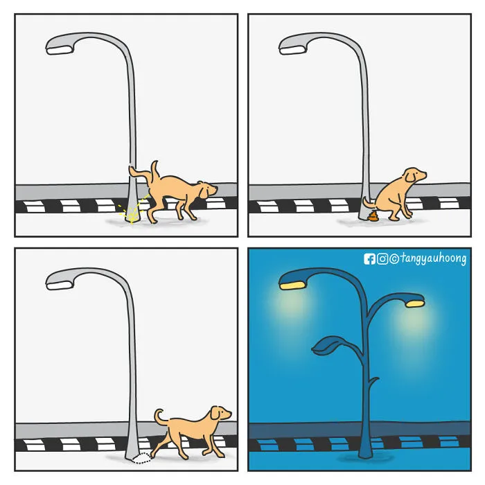 18 Comics With Weird And Unexpected Endings That I Created To Make People Laugh (New Pics)
