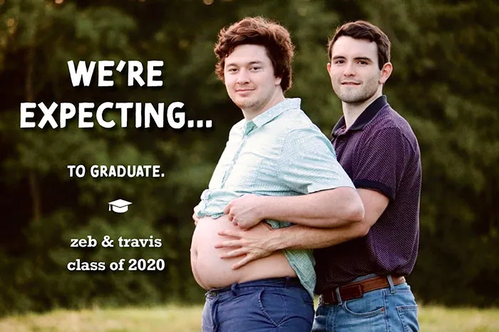 My Grandma Wanted Some "Creative" Grad Photos Of My Friend Since We're Graduating At The Same Time. This Was Her Least Favorite