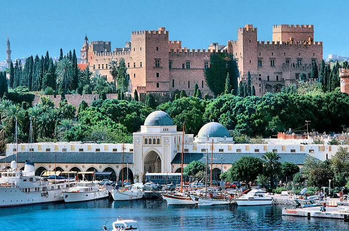 Grandmaster´s Palace And  Nea Agora, Rhodos Town, Greece