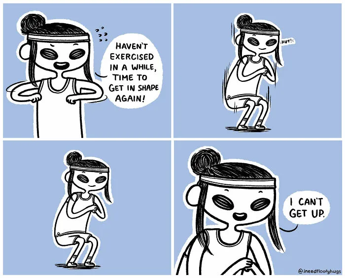 30 Funny And Relatable Comics By "I Need Floofy Hugs"