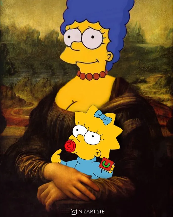 Soy diseñador gráfico, y creo divertidas combinaciones de arte clásico y cultura pop (30 imágenes)