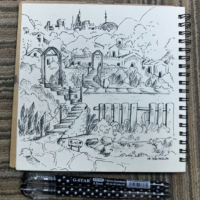 I Just Draw One Thing After Another Until I Can't Draw Any More Using All But A Pen (6 Pics)