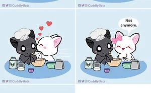 My 20 Wholesome Comics Depict A Cute Bat Couple That Is In A Relationship