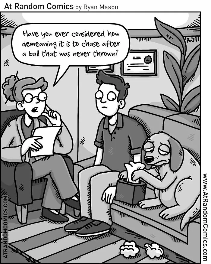 "At Random Comics": 30 Witty Single-Panel Cartoons By This Artist (New Pics)