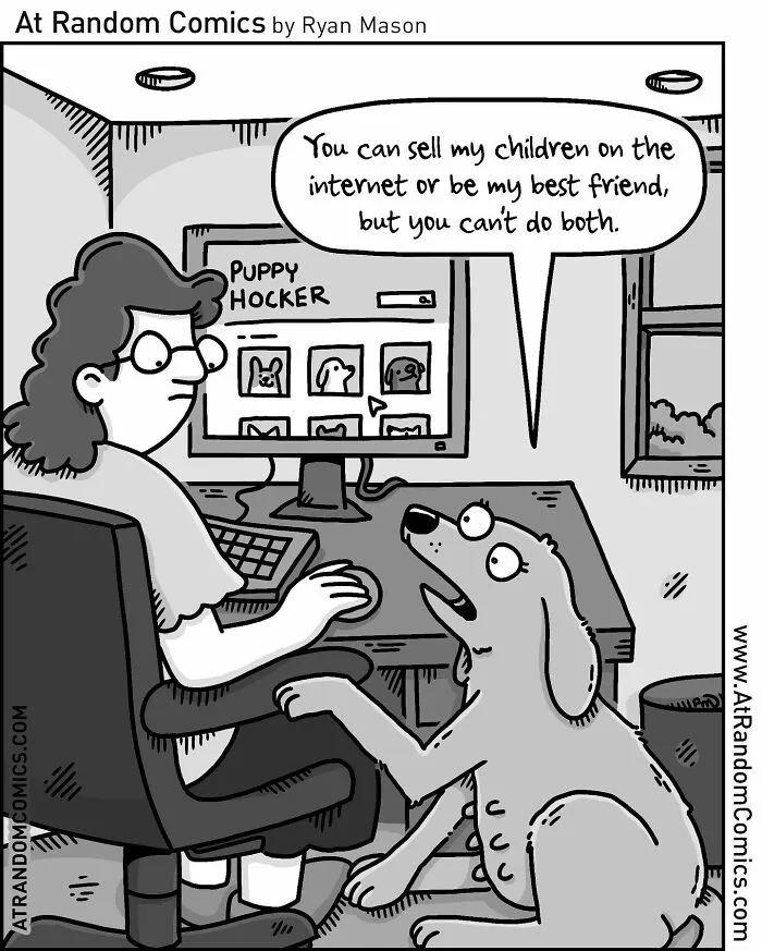 "At Random Comics": 30 Witty Single-Panel Cartoons By This Artist (New Pics)