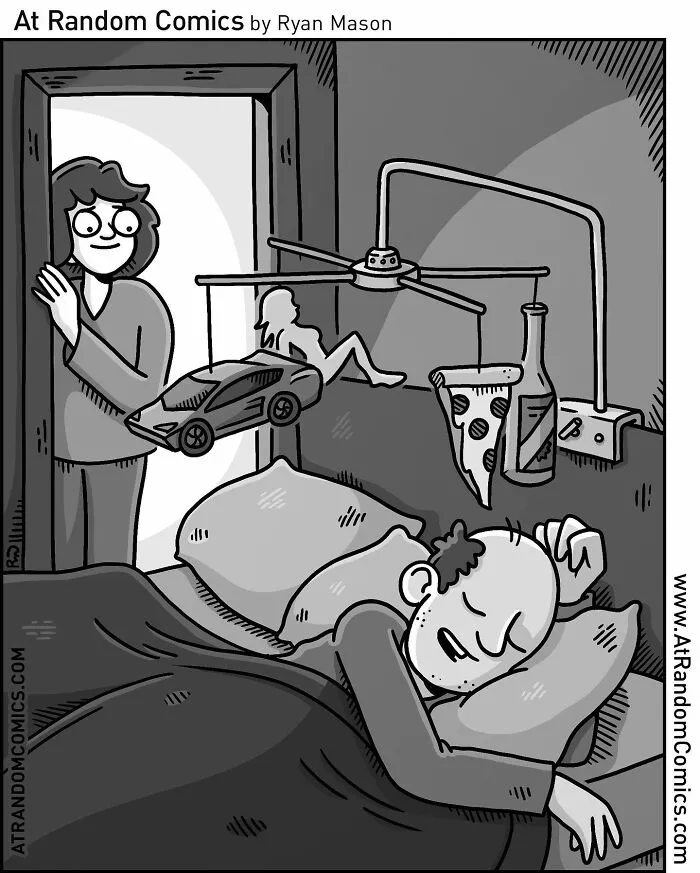 "At Random Comics": 30 Witty Single-Panel Cartoons By This Artist (New Pics)