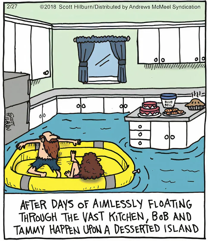 Artist Makes One-Panel Comics Filled With Absurd Situations And Silly Humor (50 Pics)