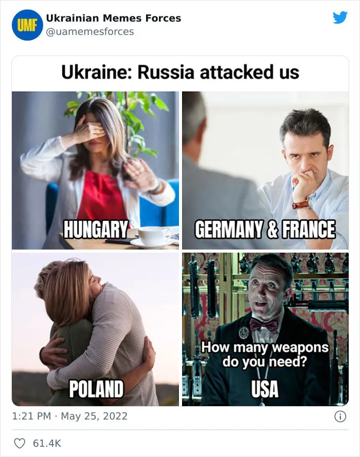 This Twitter Page Is Dedicated To Showing The Truth Of What Is Currently Happening In Ukraine With Memes And Here Are 40 Of The Best Ones
