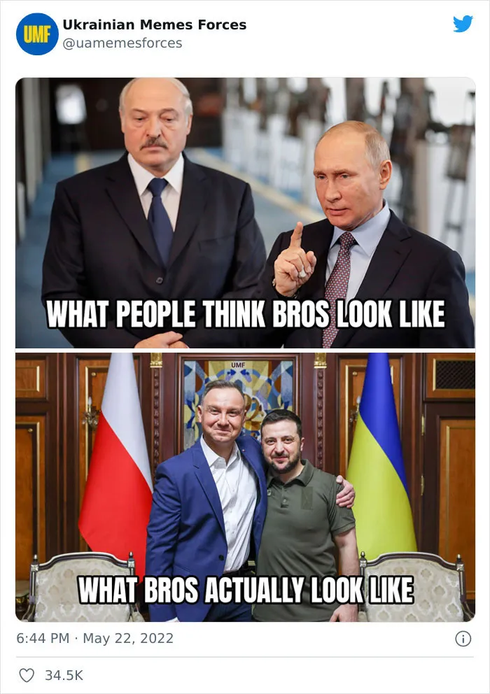 This Twitter Page Is Dedicated To Showing The Truth Of What Is Currently Happening In Ukraine With Memes And Here Are 40 Of The Best Ones