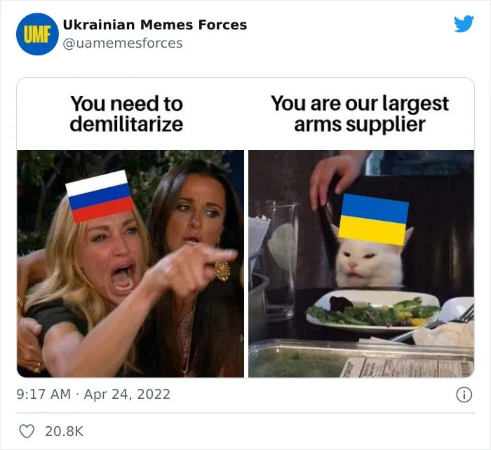 This Twitter Page Is Dedicated To Showing The Truth Of What Is Currently Happening In Ukraine With Memes And Here Are 40 Of The Best Ones