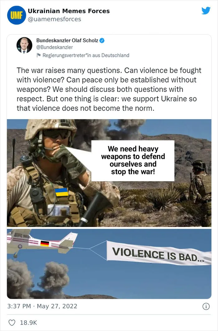 This Twitter Page Is Dedicated To Showing The Truth Of What Is Currently Happening In Ukraine With Memes And Here Are 40 Of The Best Ones