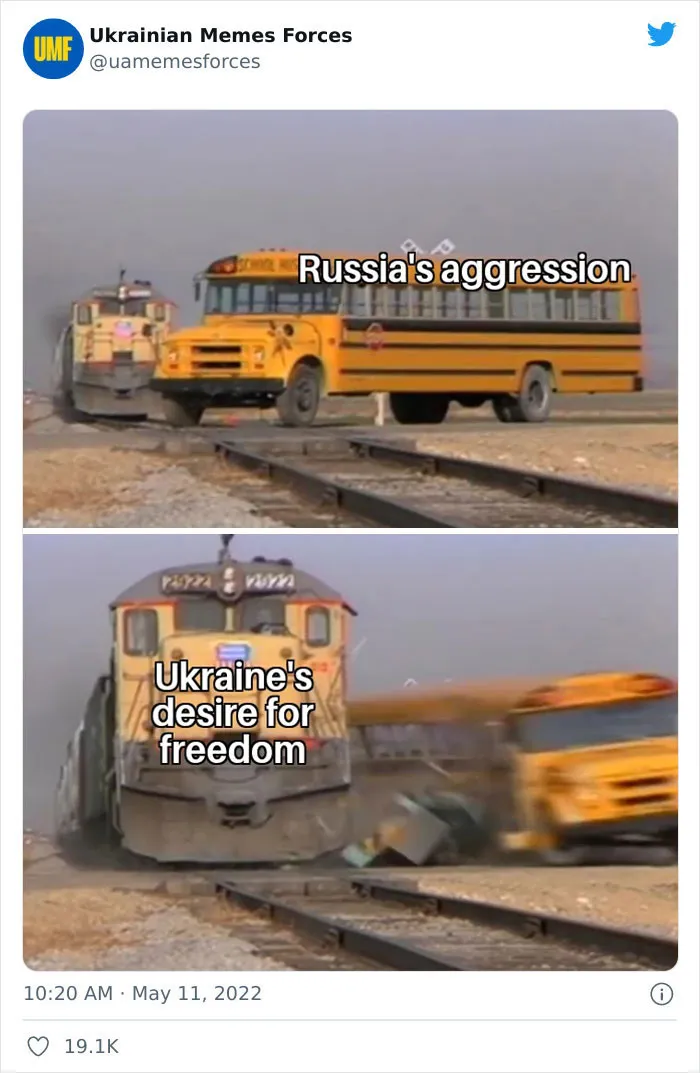 This Twitter Page Is Dedicated To Showing The Truth Of What Is Currently Happening In Ukraine With Memes And Here Are 40 Of The Best Ones
