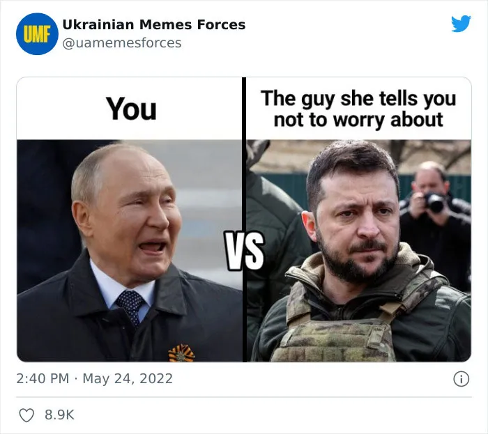 This Twitter Page Is Dedicated To Showing The Truth Of What Is Currently Happening In Ukraine With Memes And Here Are 40 Of The Best Ones