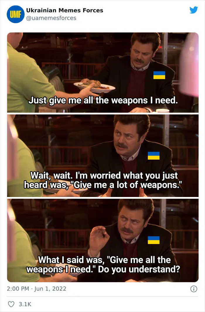 This Twitter Page Is Dedicated To Showing The Truth Of What Is Currently Happening In Ukraine With Memes And Here Are 40 Of The Best Ones